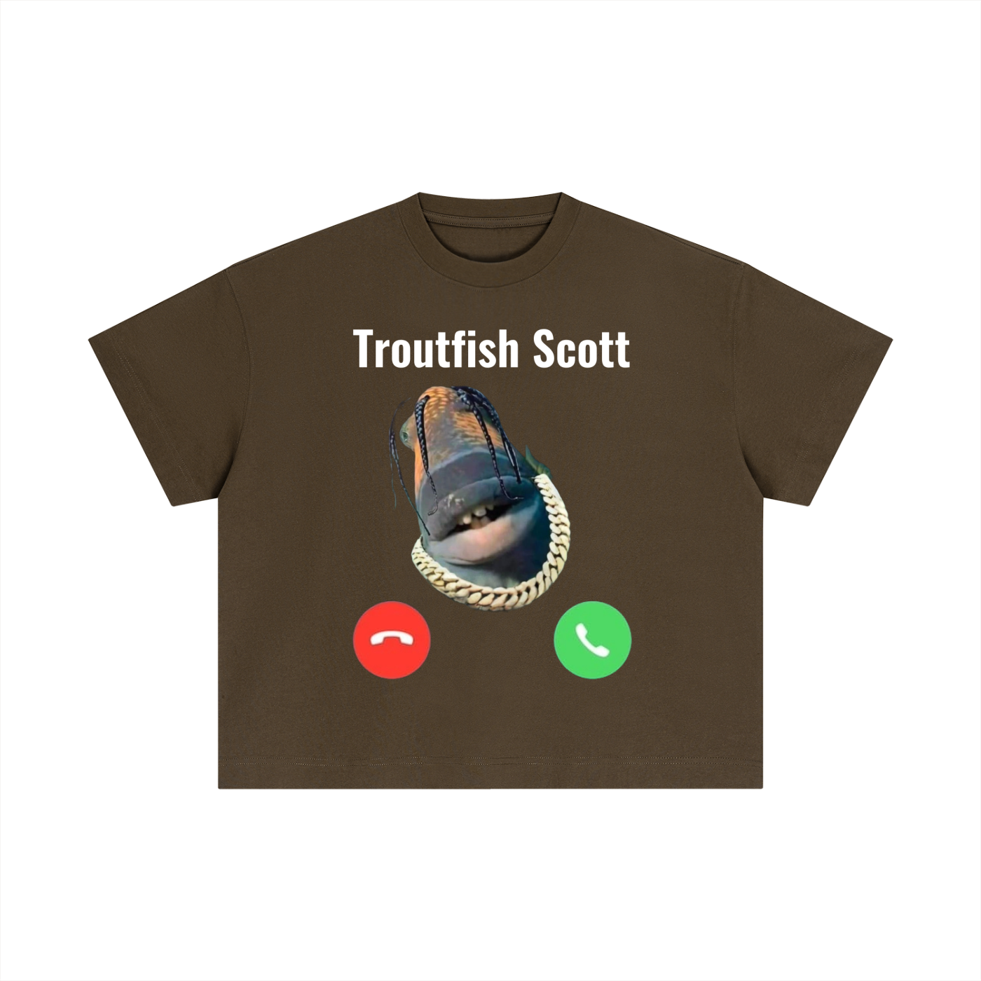 "Troutfish Scott" Essential Cotton Boxy T-Shirt