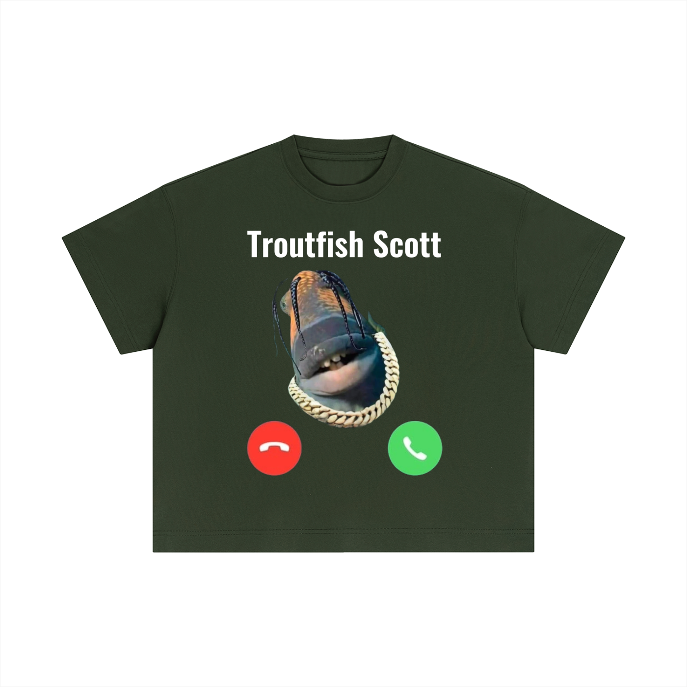 "Troutfish Scott" Essential Cotton Boxy T-Shirt