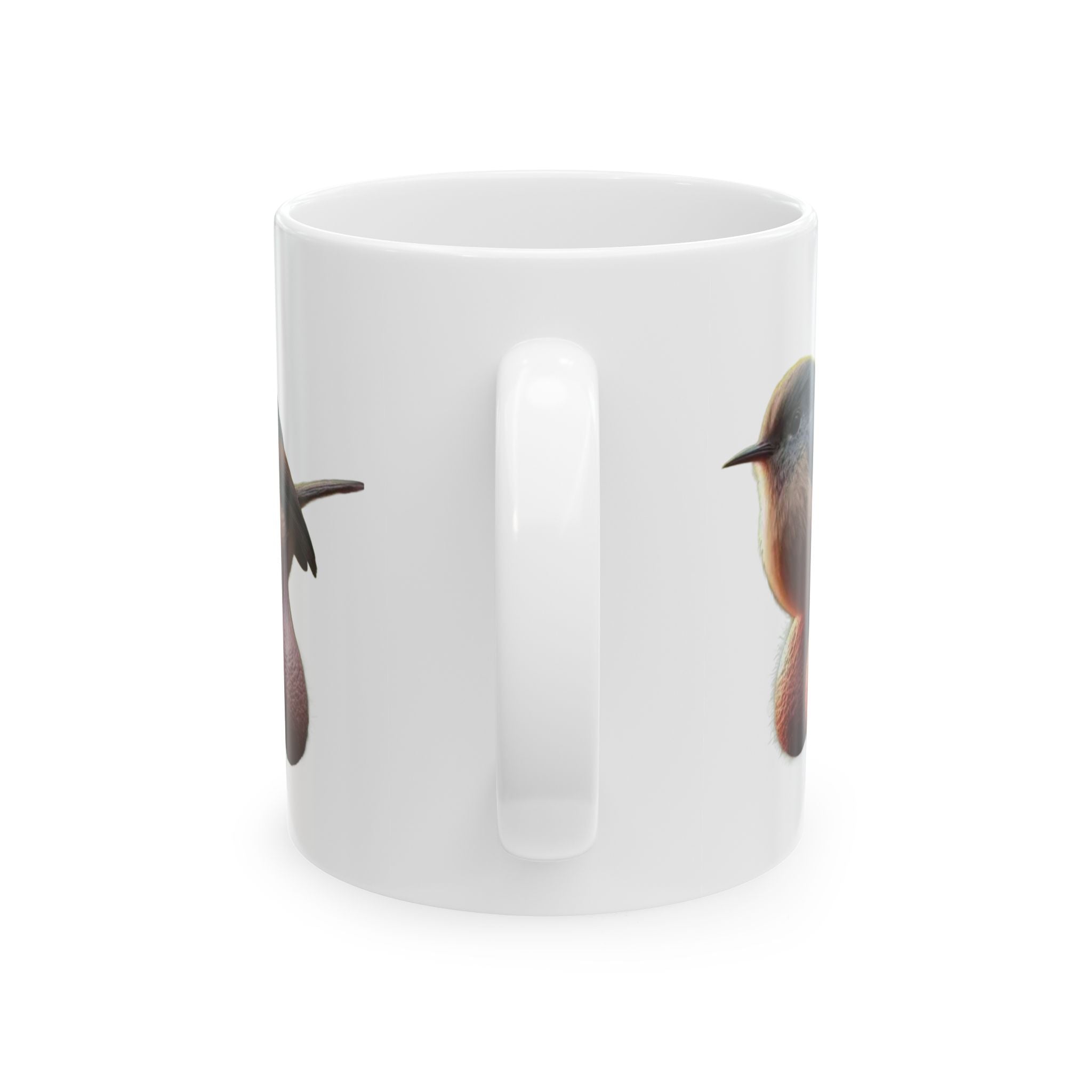 Bird with Acorns Mug — Cute Woodland Bird Coffee Cup (11oz & 15oz)