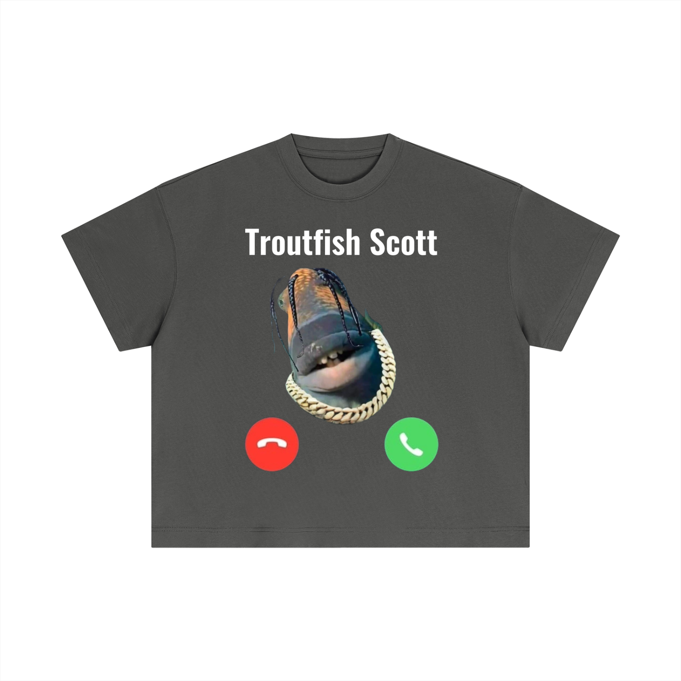 "Troutfish Scott" Essential Cotton Boxy T-Shirt