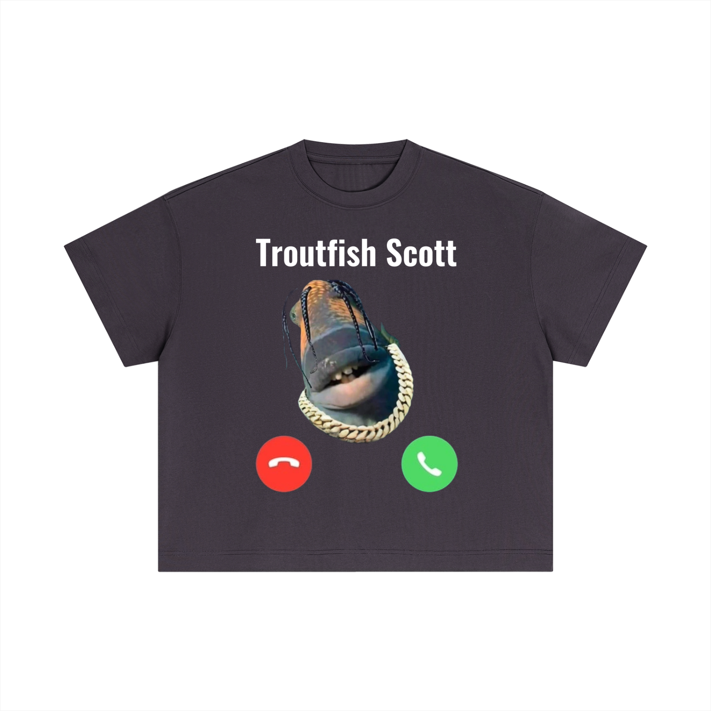 "Troutfish Scott" Essential Cotton Boxy T-Shirt