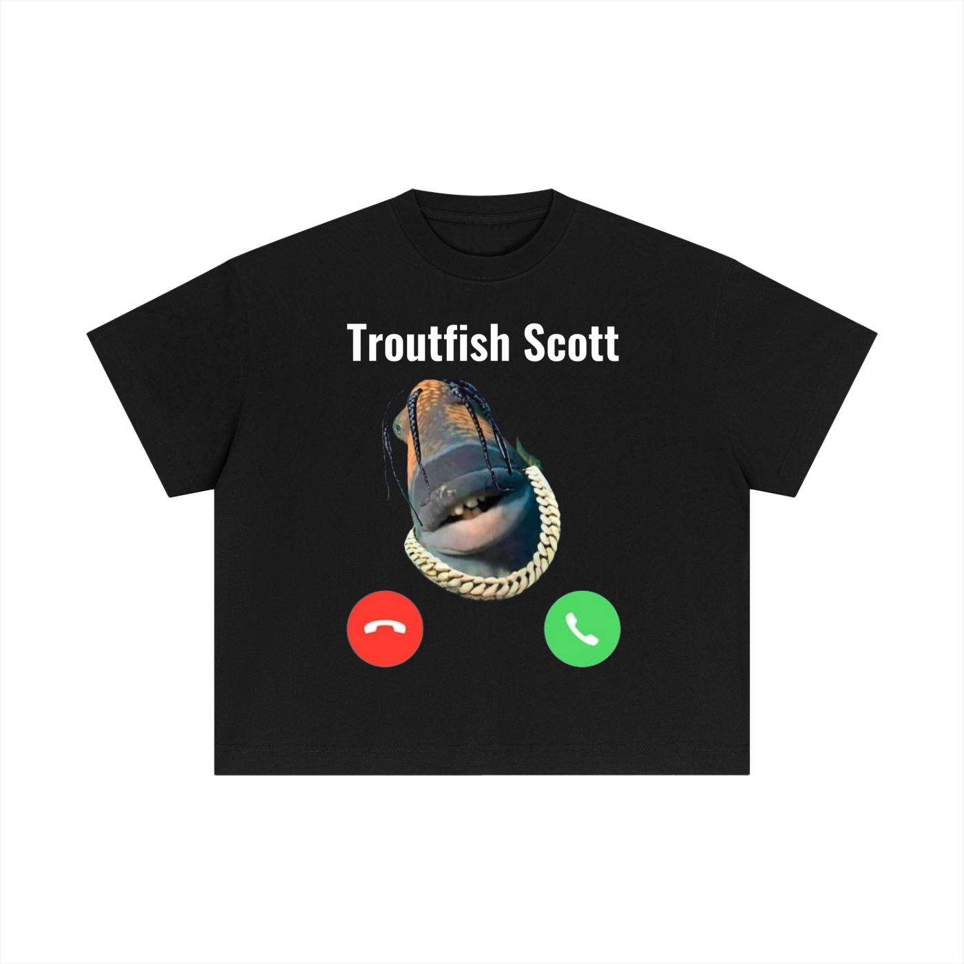 "Troutfish Scott" Essential Cotton Boxy T-Shirt
